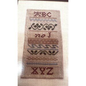 The No J Sampler Cross-Stitch Pattern By Eileen Bennett Chart & Instructions